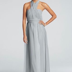 David’s Bridal TULLE VERSA DRESS Mystic Sz 2